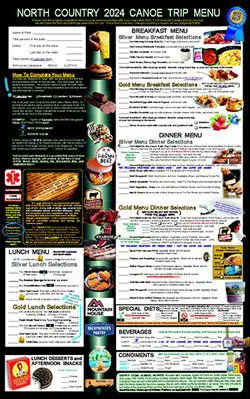 Private Party Menu 2024