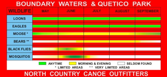 Boundary Waters Fishing Chart