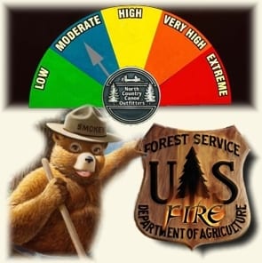 Boundary Waters Forest Fire Danger Level Moderate