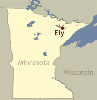 Ely Minnesota Outfitter For The BWCA Quetico   Ely Map 